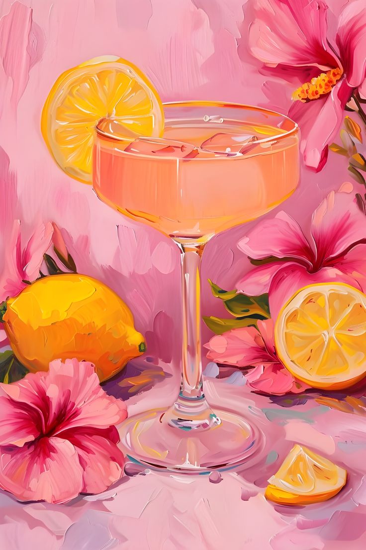 Paint by Numbers – Tropical Lemonade Cocktail