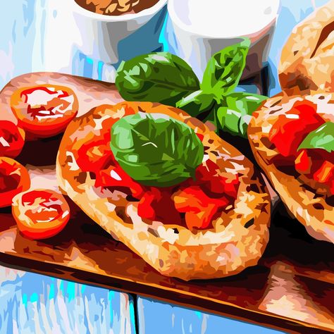 Paint by Numbers – Italian Bruschetta