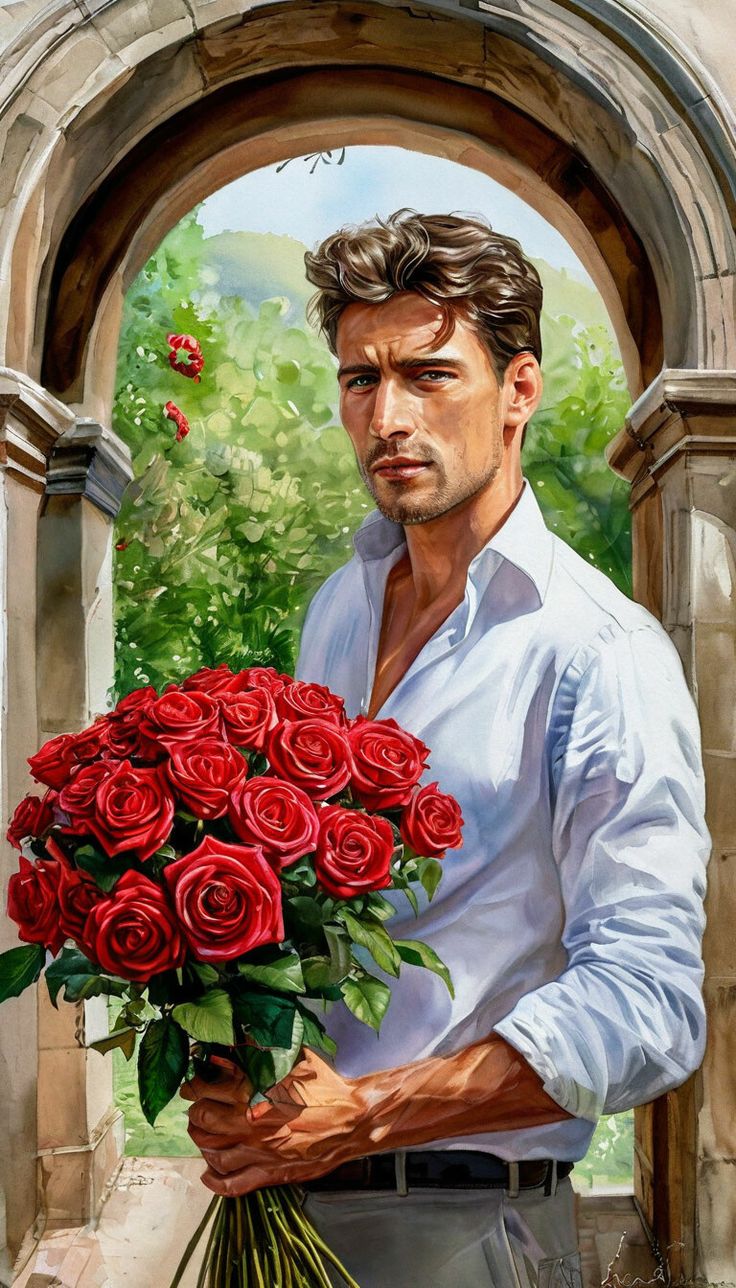 Paint by Numbers – Man with Flowers