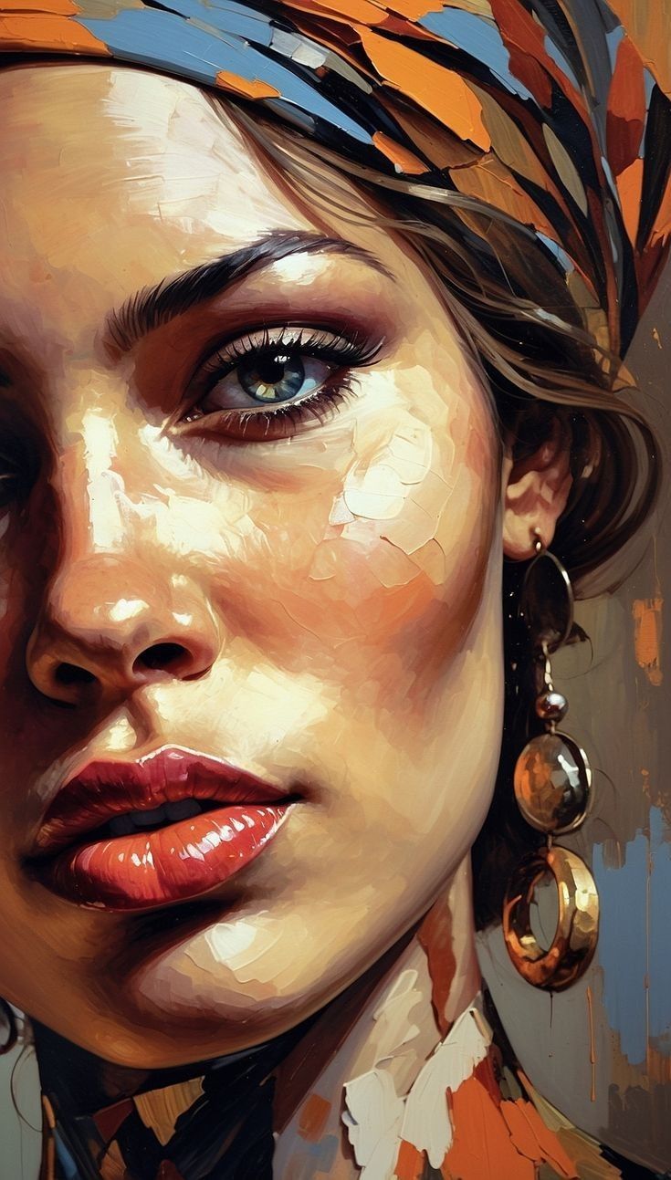 Paint by Numbers – Woman with Large Earrings