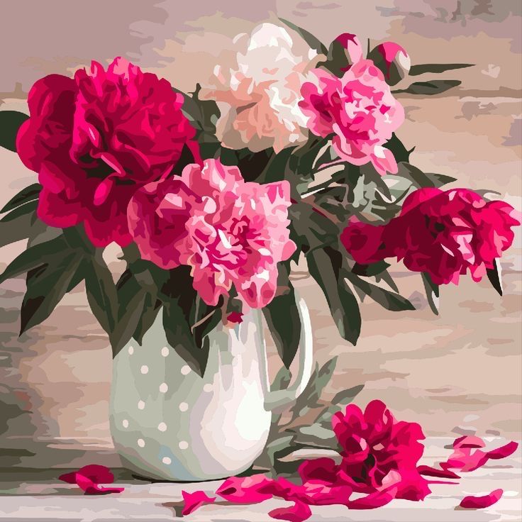 Paint by Numbers – Romantic Roses