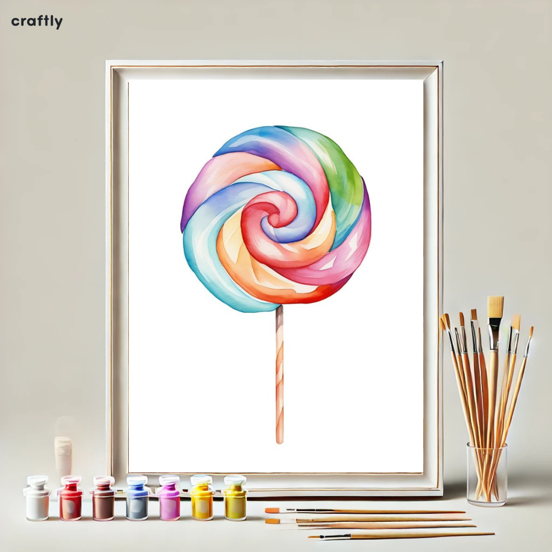 Paint by Numbers – Colourful Lollipop