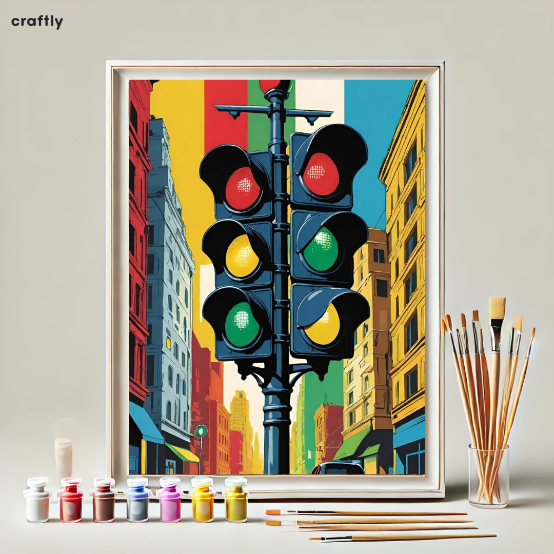 Paint by Numbers – City Traffic Lights