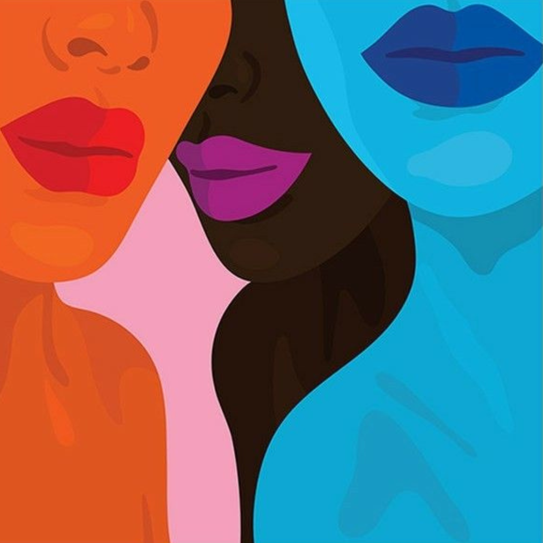 Paint by Numbers – Colourful Abstract Profiles