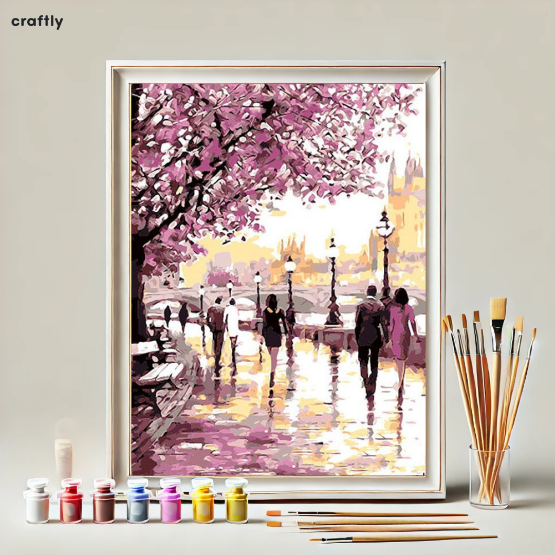 Paint by Numbers – Romantic Spring Promenade
