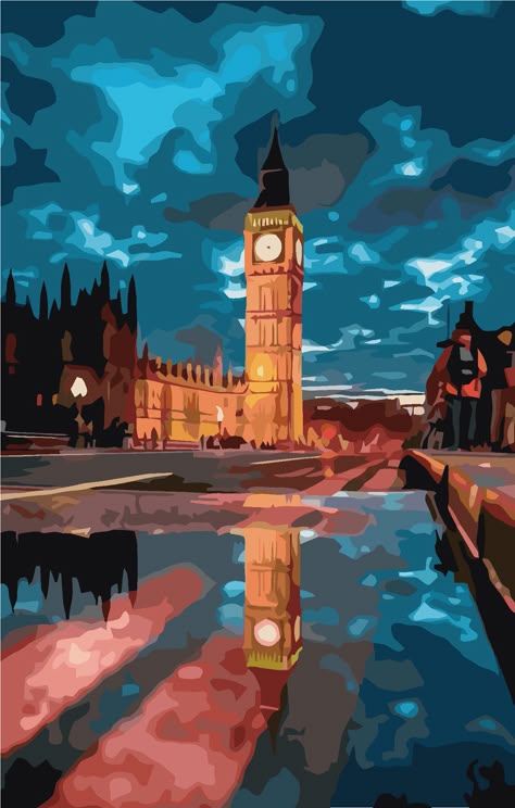 Paint by Numbers – London at Night