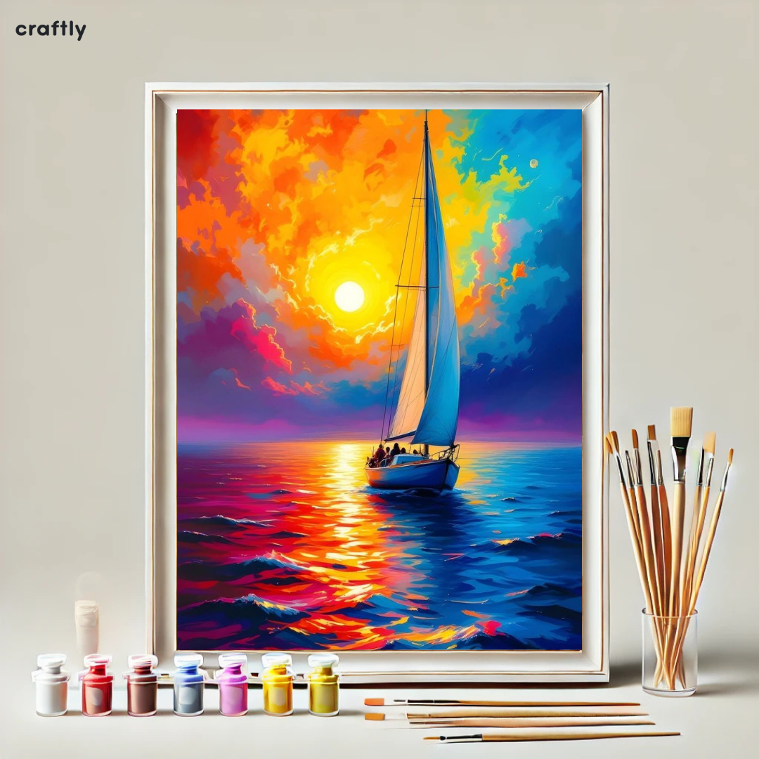 Paint by Numbers – Sailboat at Sunset