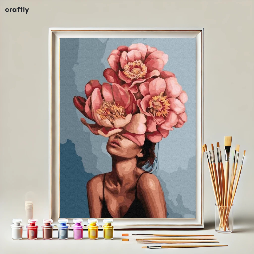 Paint by Numbers – Large Peonies