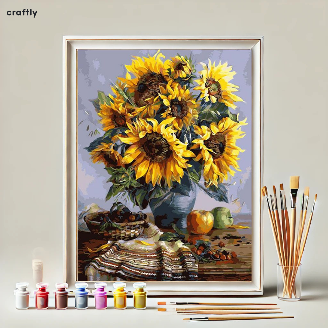 Paint by Numbers – Country Sunflower Bouquet