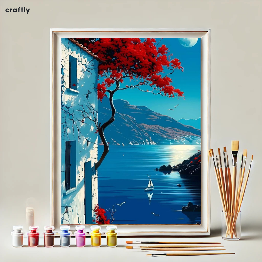 Paint by Numbers – Seascape Under the Moon
