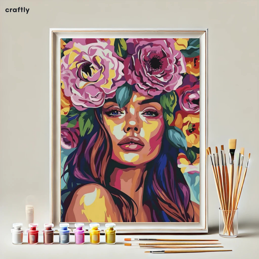 Paint by Numbers – Rainbow Flowers
