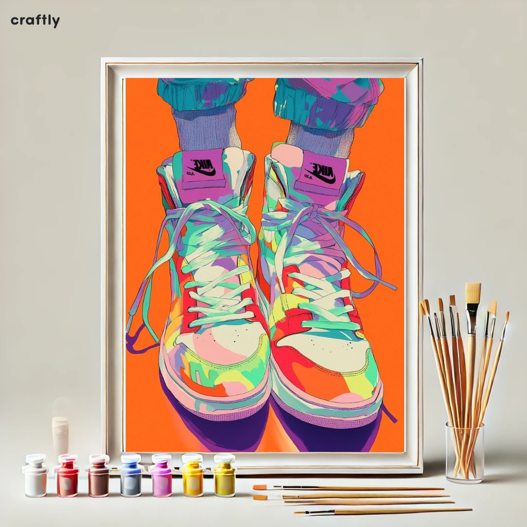 Paint by Numbers – Colourful Shoes