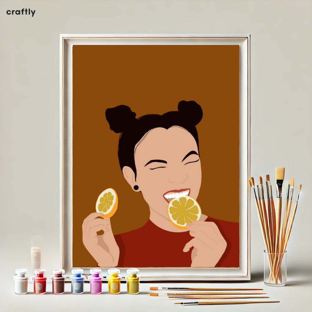 Paint by Numbers – Sweet Smile with Lemon Slices