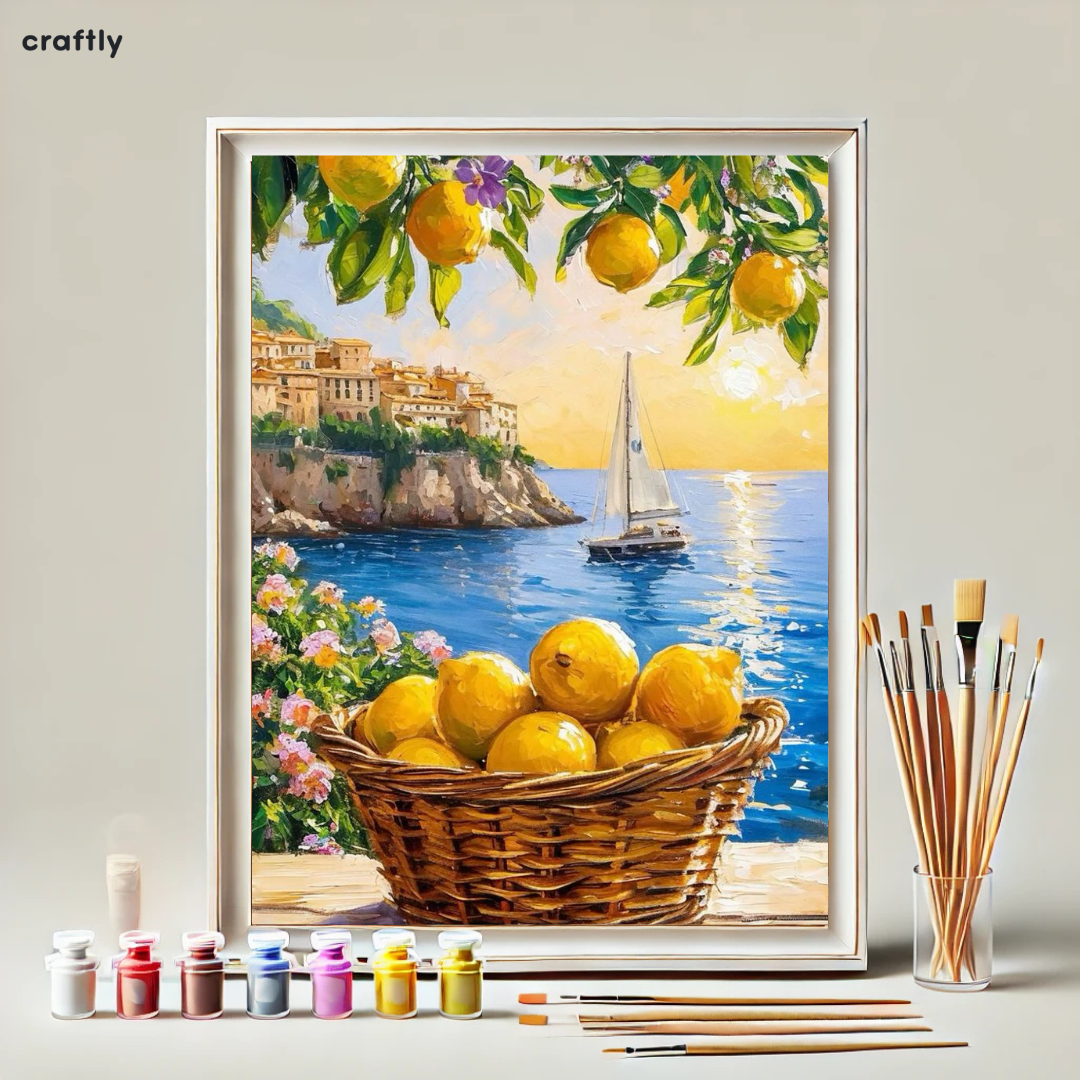 Paint by Numbers – Sailboat and Lemon View