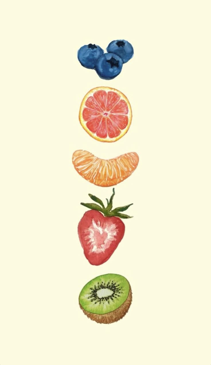 Paint by Numbers – Symmetrical Fruit Arrangement