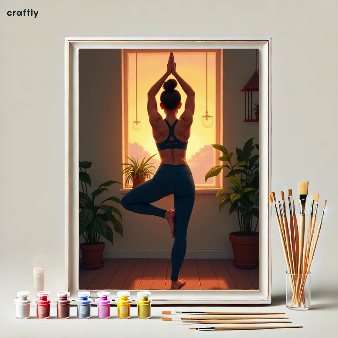 Paint by Numbers – Yoga at Sunset