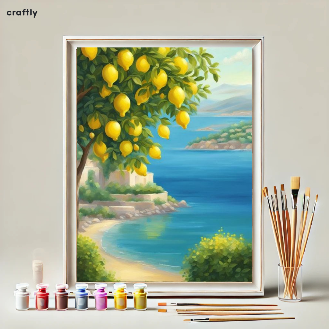 Paint by Numbers – Seaside and Lemons