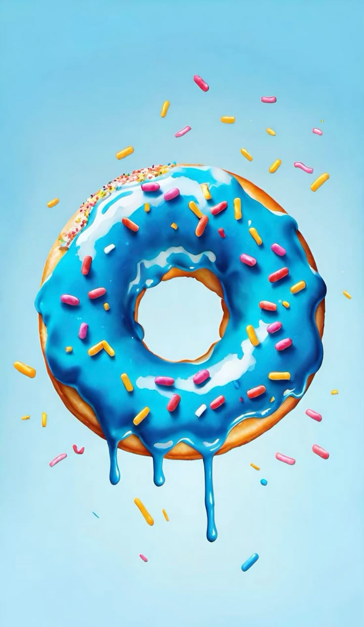 Paint by Numbers – Blue Iced Donut