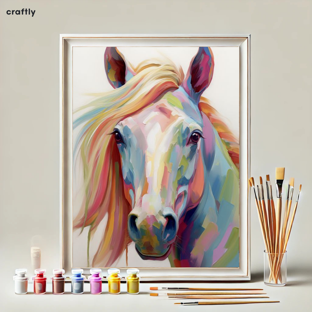Paint by Numbers – Colourful Artistic Horse