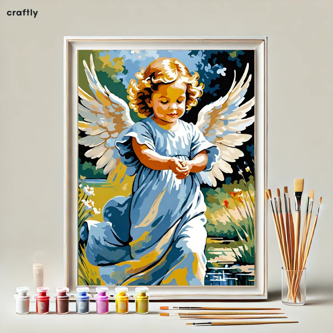 Paint by Numbers – Little Angel in the Garden