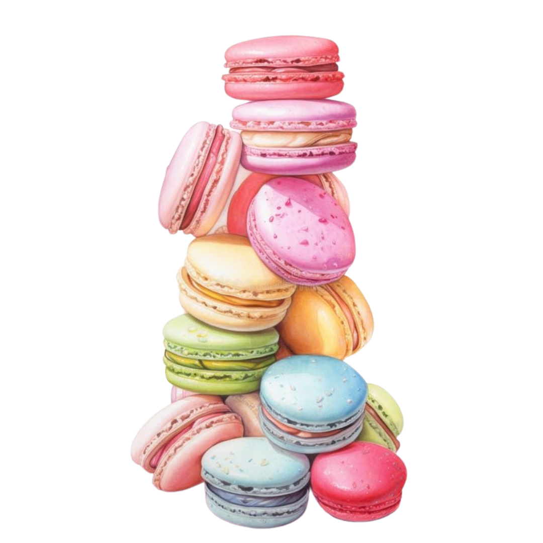 Paint by Numbers – Colourful Macaron Tower