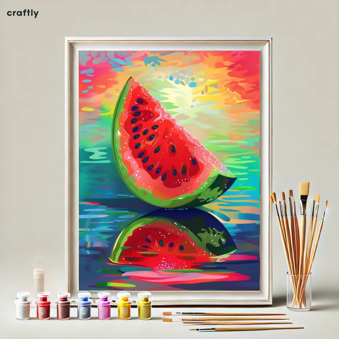 Paint by Numbers – Juicy Watermelon Slice