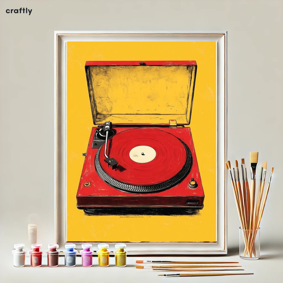 Paint by Numbers – Vintage Record Player