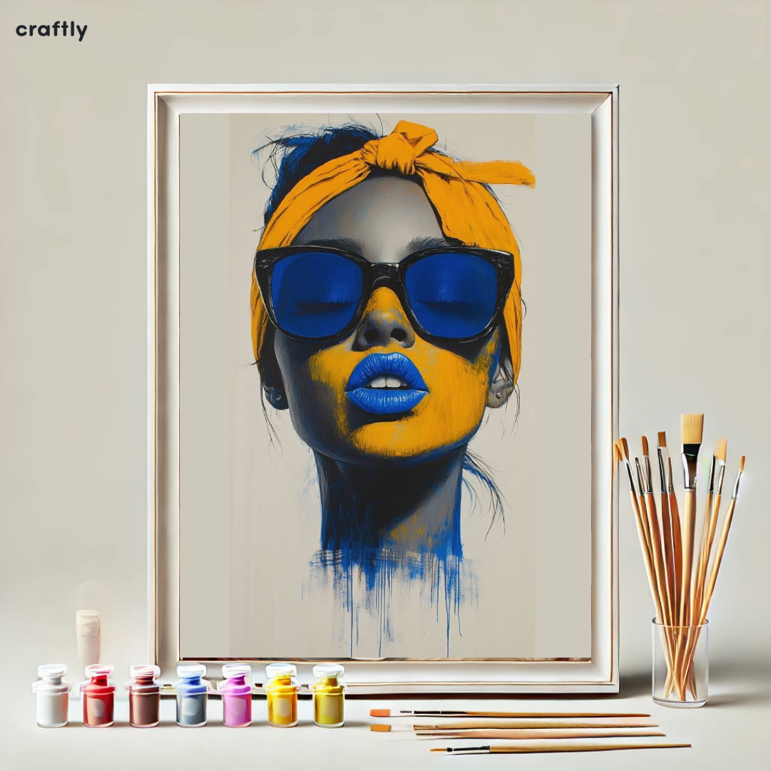 Paint by Numbers – Bold Woman with Sunglasses