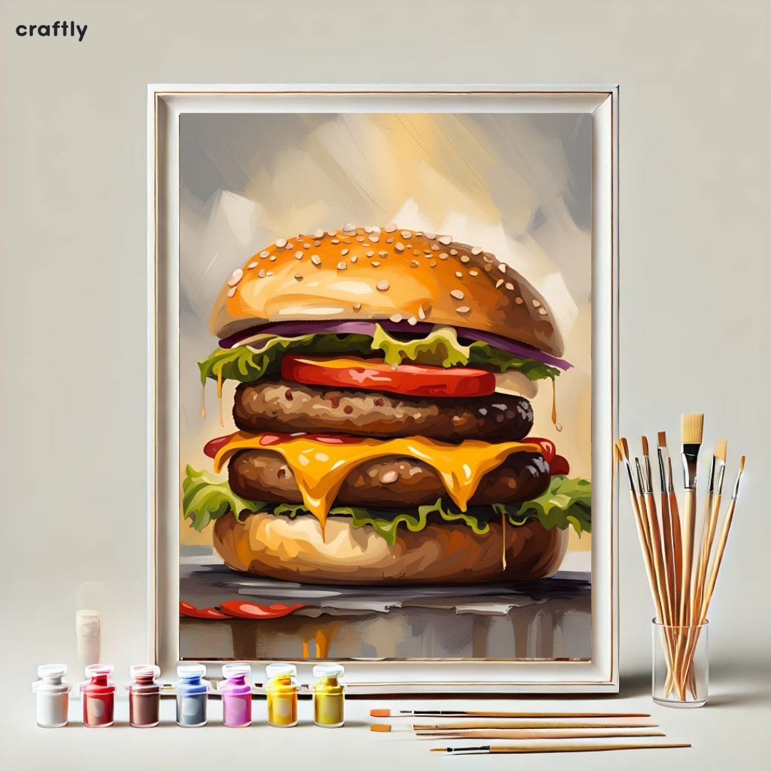 Paint by Numbers – Juicy Burger