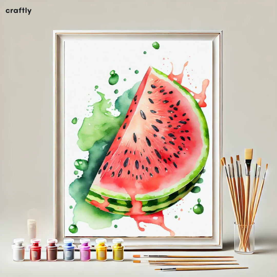 Paint by Numbers – Juicy Watermelon Slice