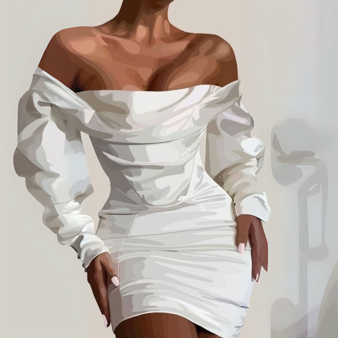 Paint by Numbers – Painting Elegance in a White Dress