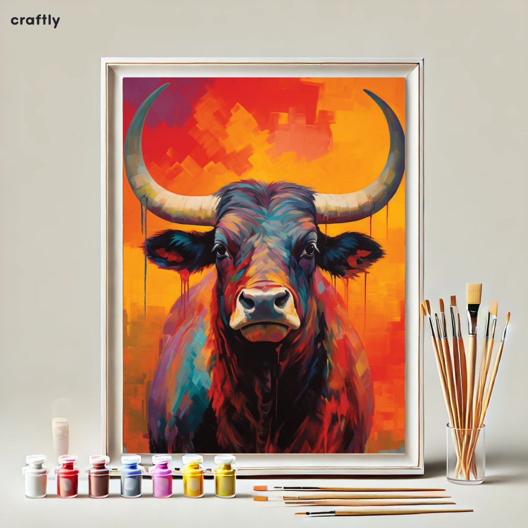 Paint by Numbers – Colourful Bull