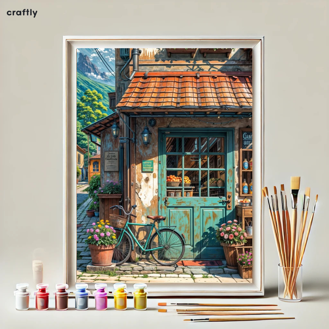 Paint by Numbers – Painting Rustic Village Shop