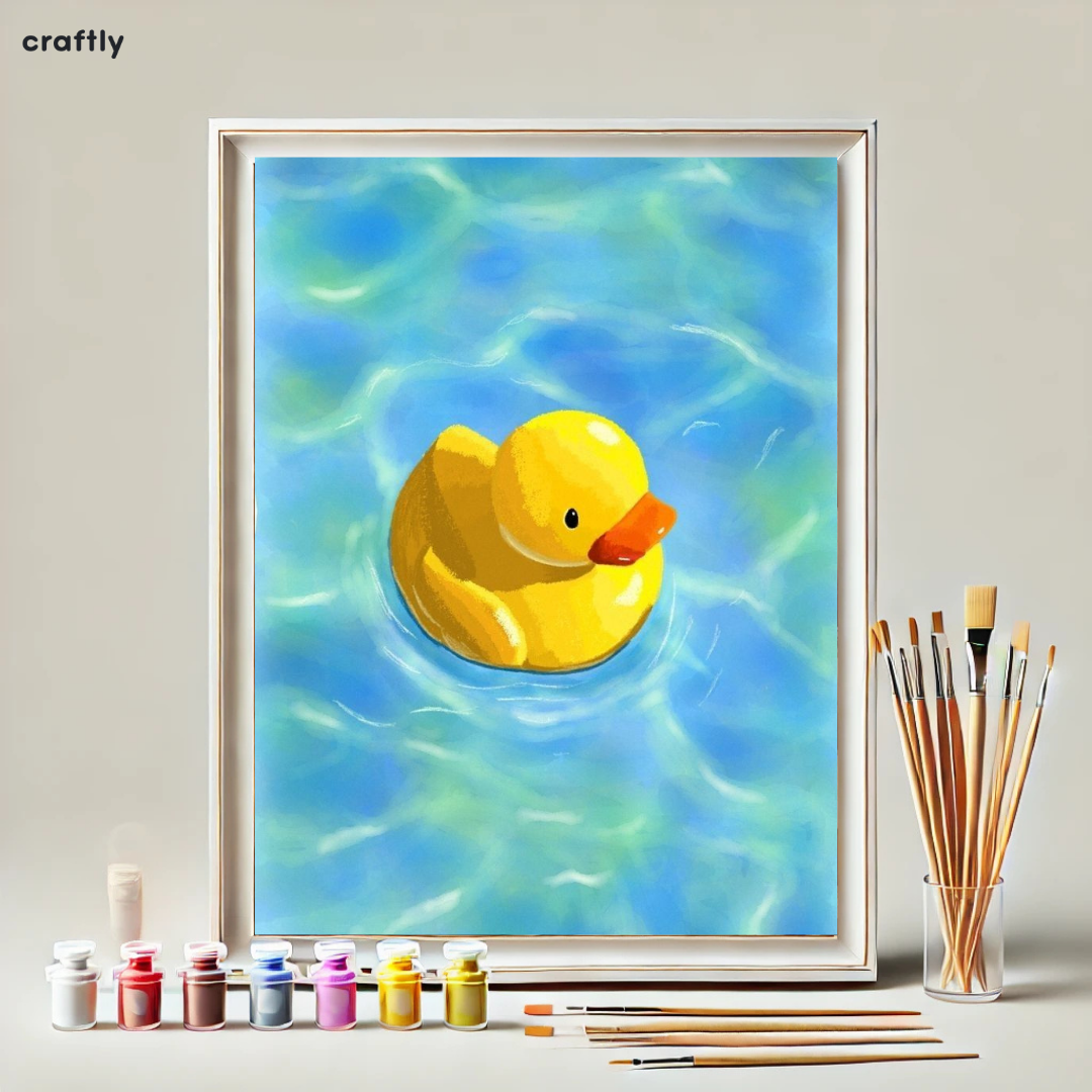 Paint by Numbers – Yellow Rubber Duck Floating