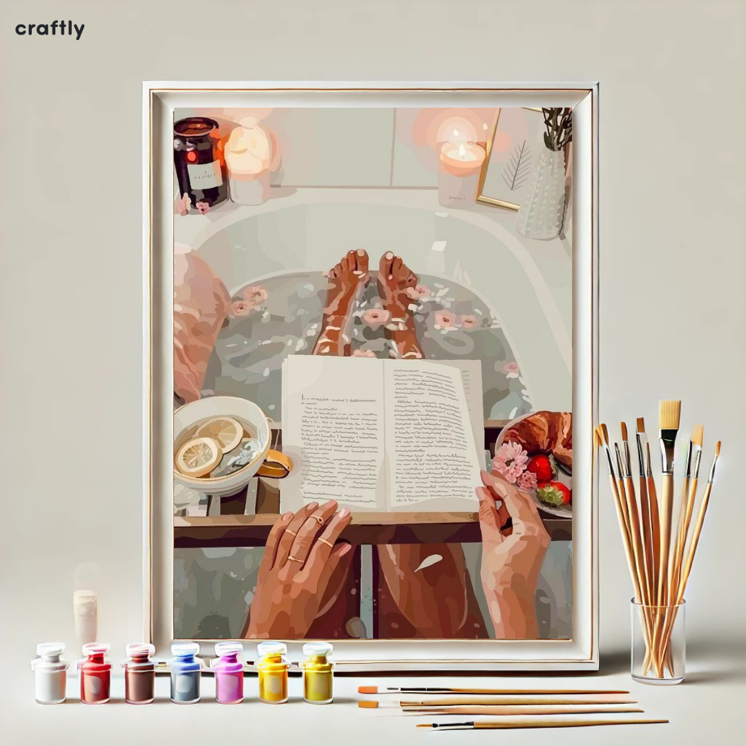 Paint by Numbers – Peaceful Moment in a Cosy Bath