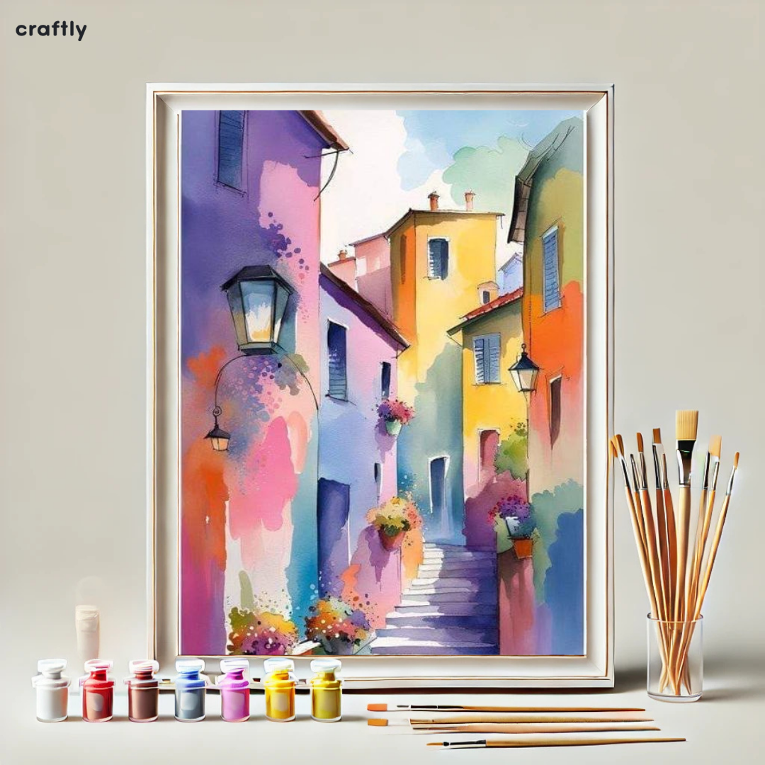 Paint by Numbers – Magical Colourful Village