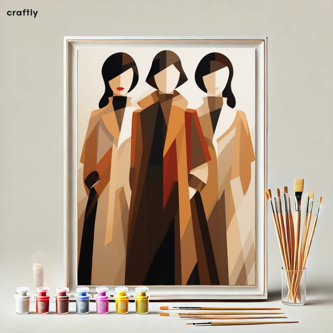 Paint by Numbers – Fashionable Figures in Abstract Style