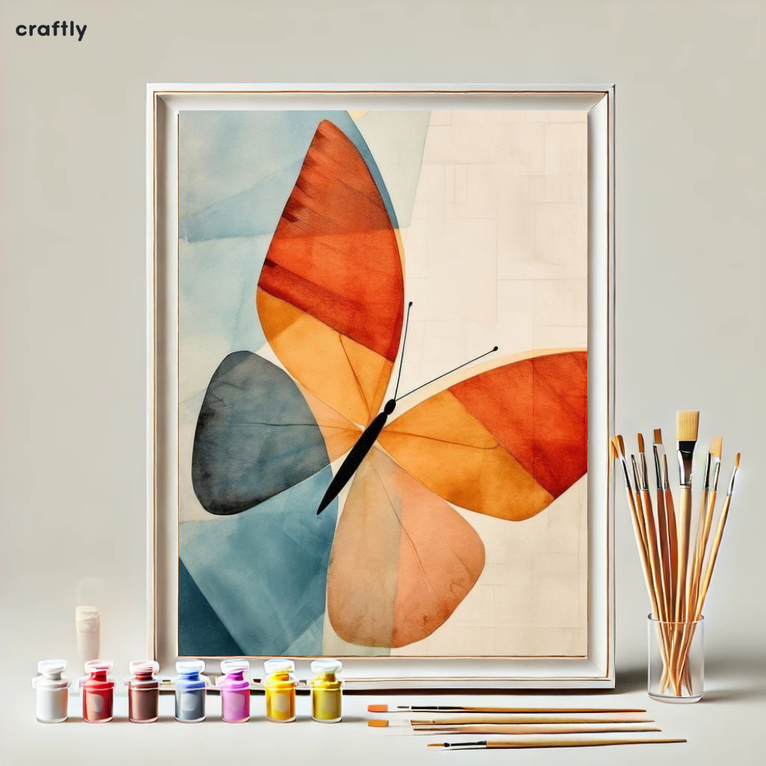 Paint by Numbers – Artistic Butterfly in Watercolour