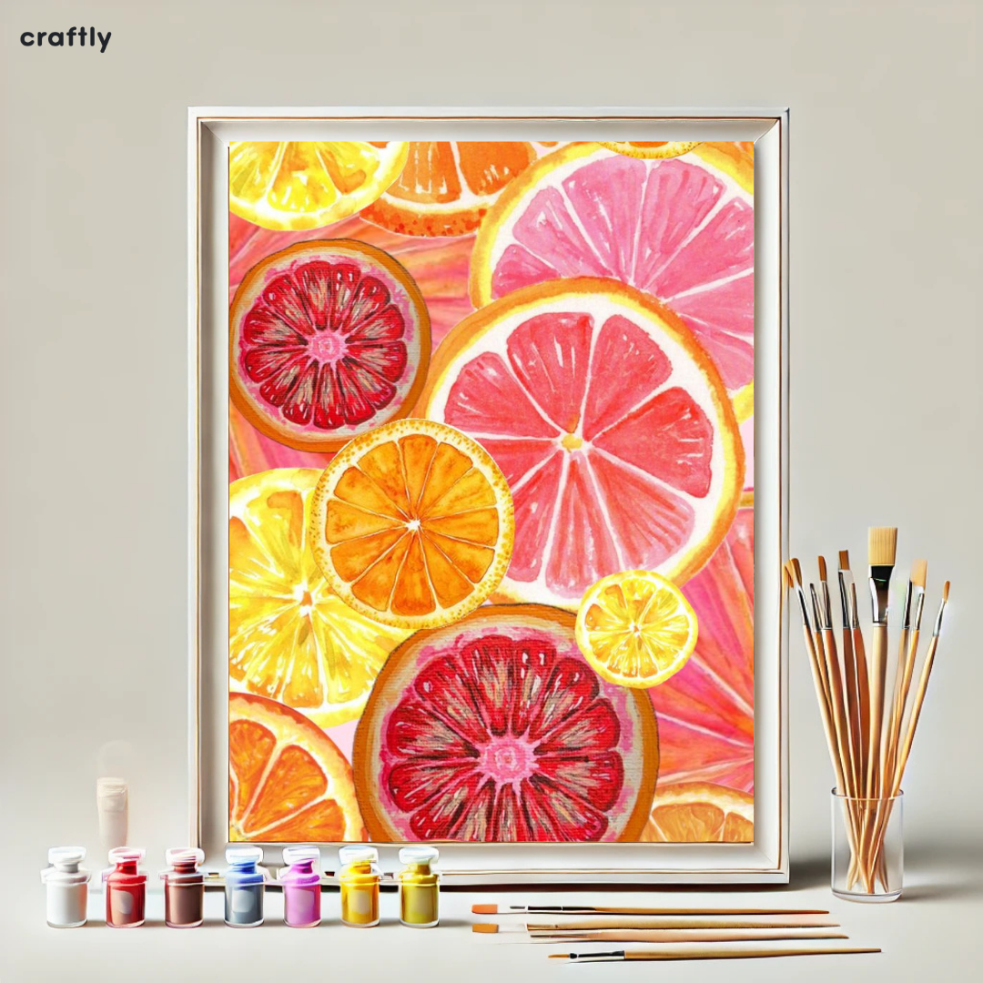 Paint by Numbers – Citrus Fruit Slices
