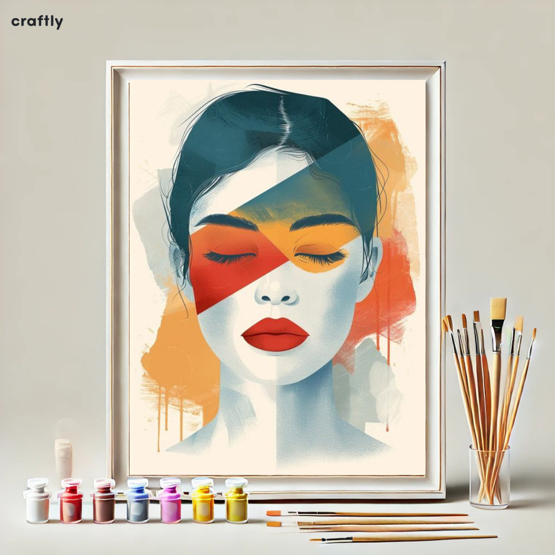 Paint by Numbers – Artistic Female Portrait