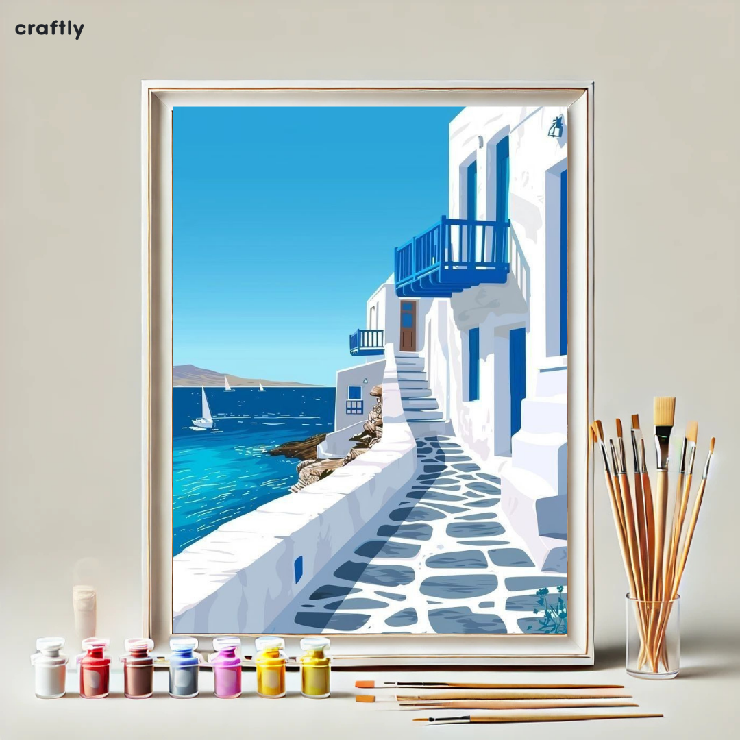 Paint by Numbers – Magical Greek Alley