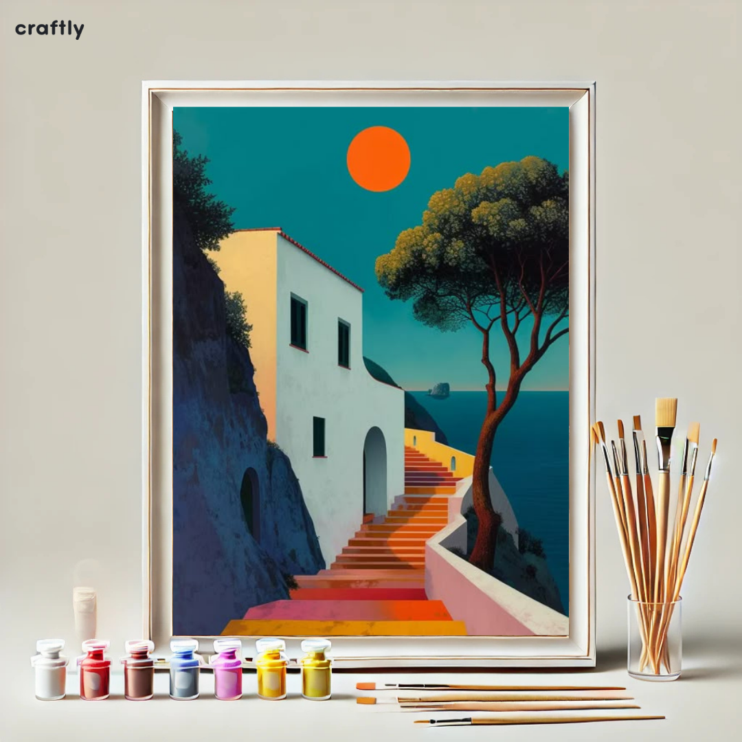 Paint by Numbers – Mediterranean Sunset