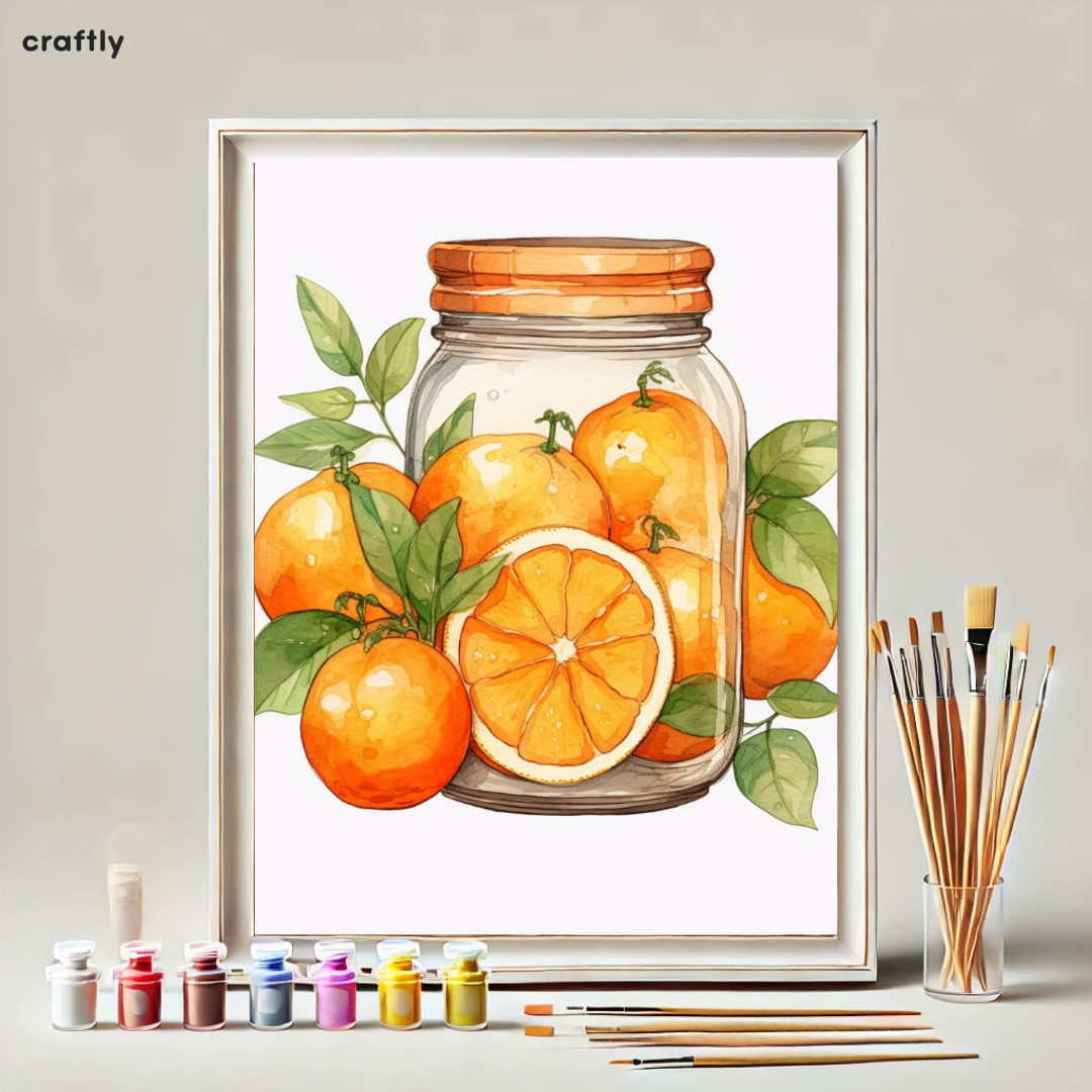 Paint by Numbers – Oranges in a Jar