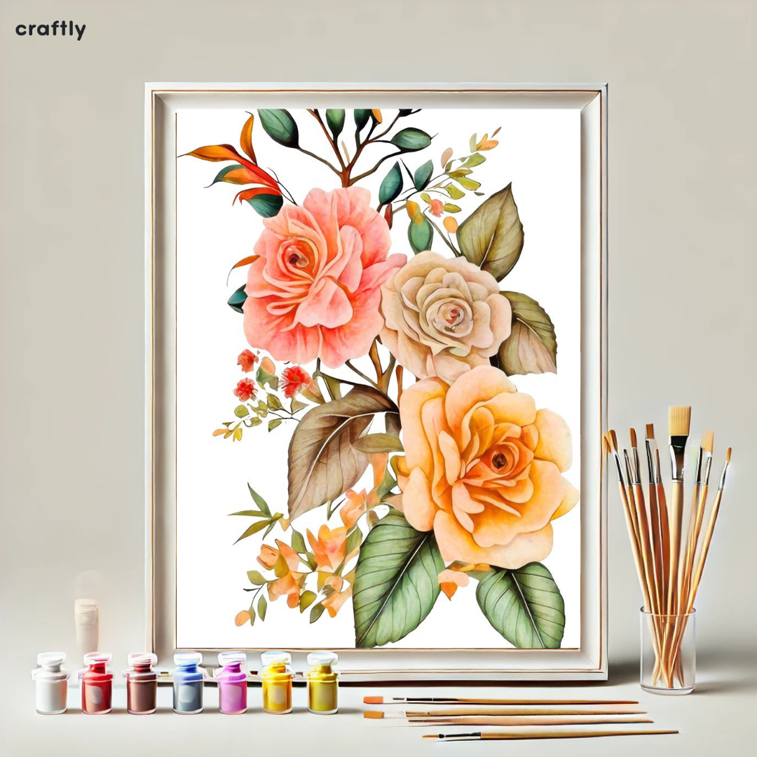 Paint by Numbers – Soft Roses