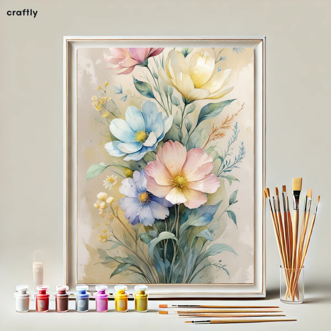 Paint by Numbers – Soft Floral Garden