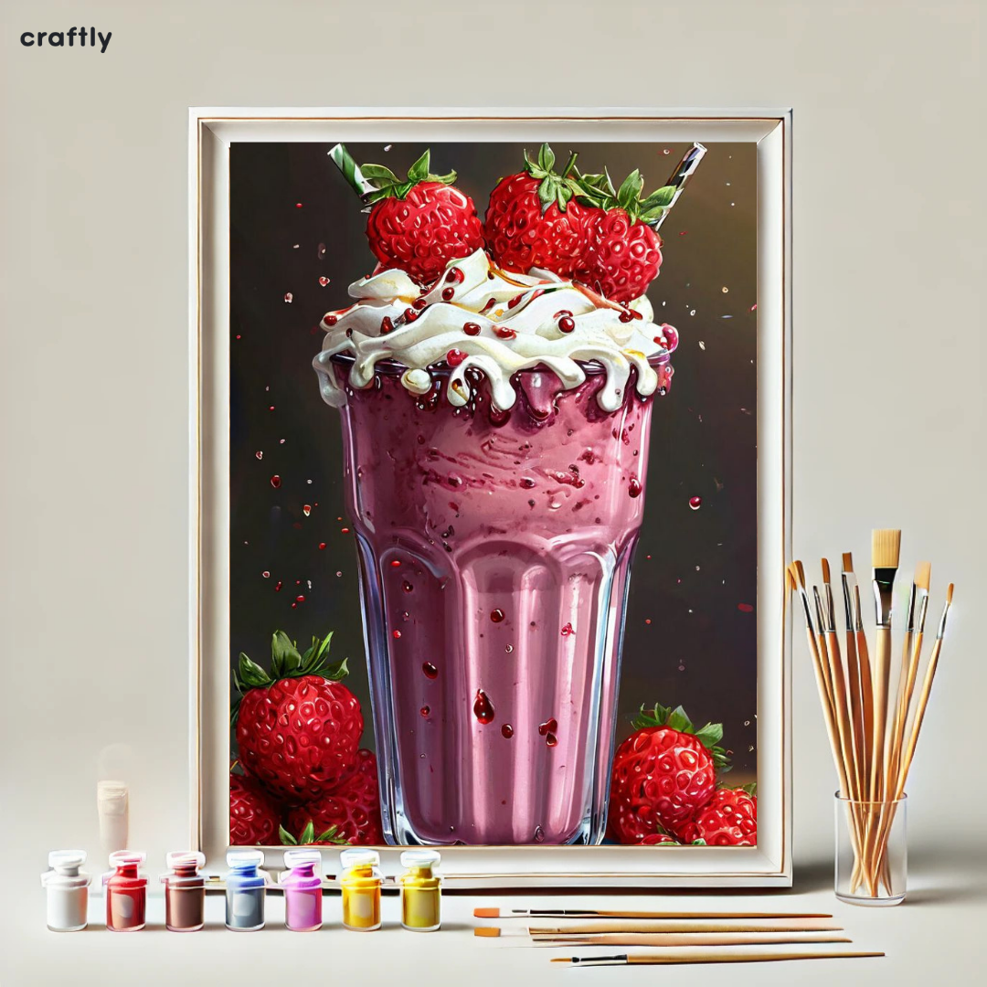 Paint by Numbers – Strawberry Milkshake
