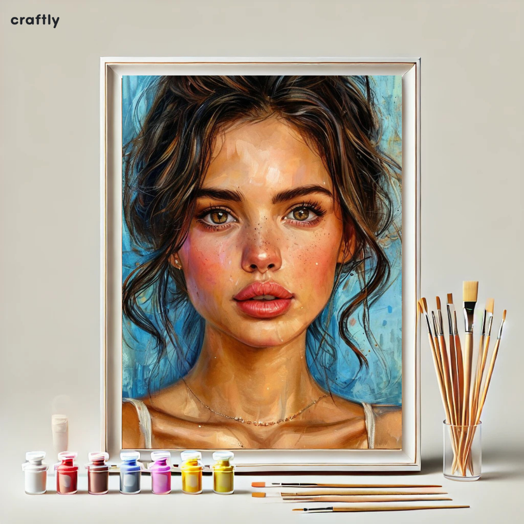 Paint by Numbers – Girl with Curly Hair