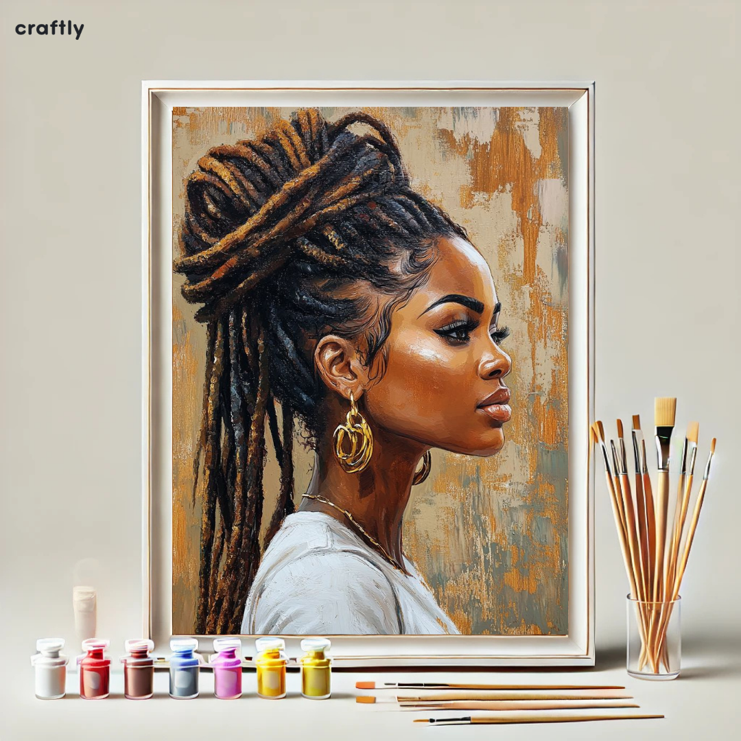 Paint by Numbers – Woman with Dreadlocks