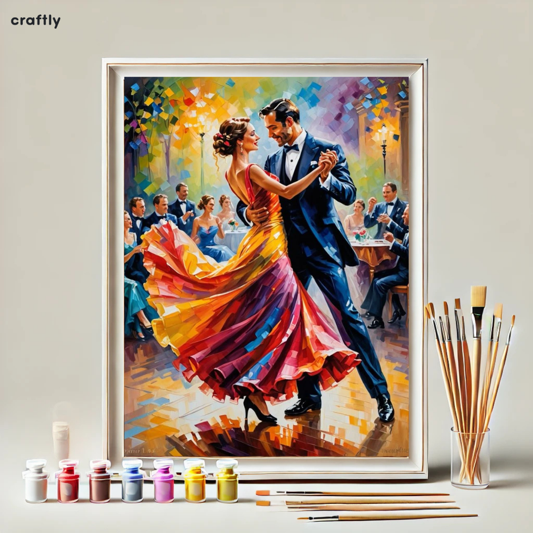 Paint by Numbers – Colourful Couple Dance