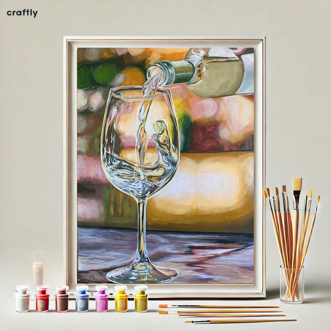Paint by Numbers – Glass of Wine